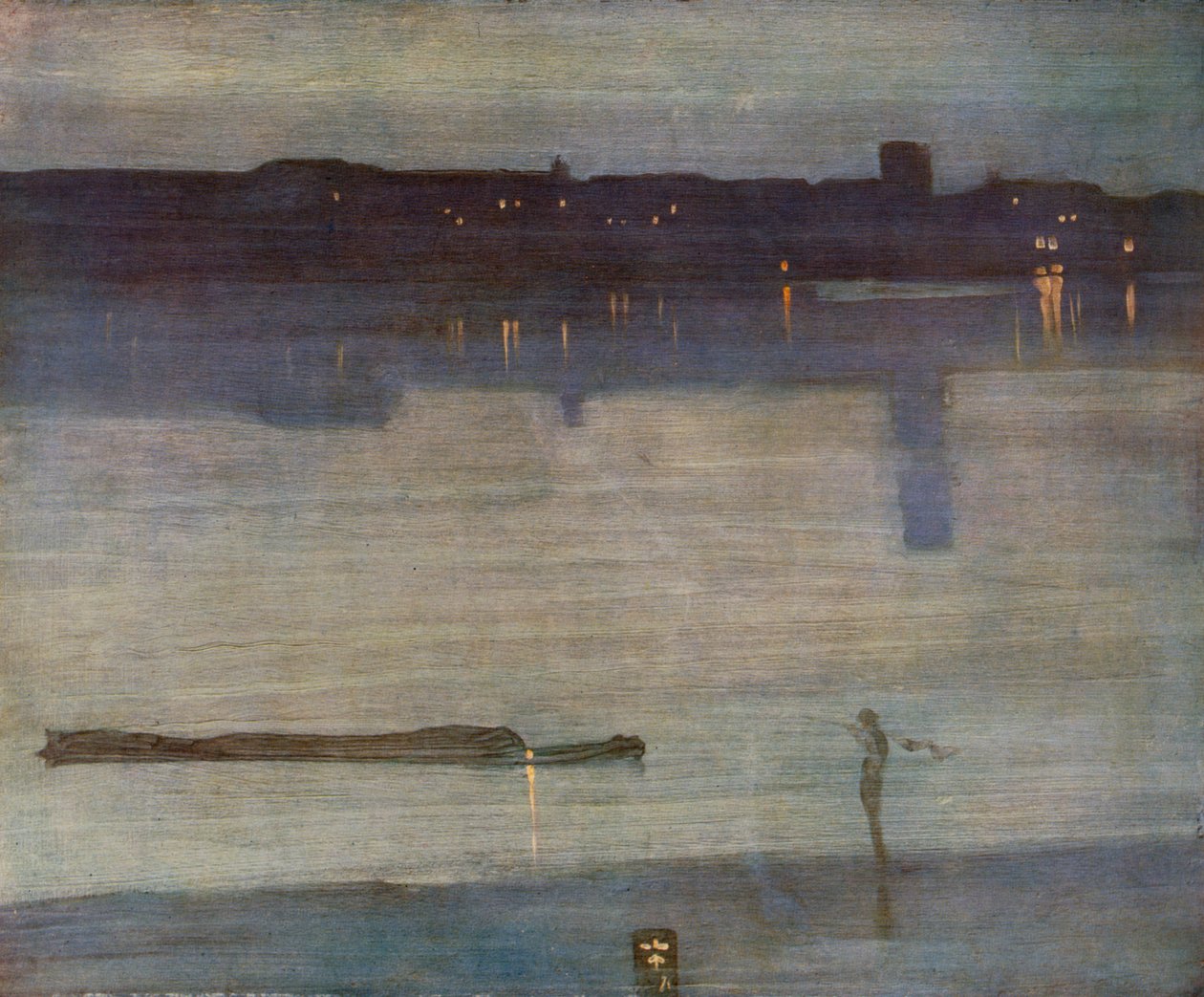 Nocturne i blått och grönt, 1870. av James Abbott McNeill Whistler
