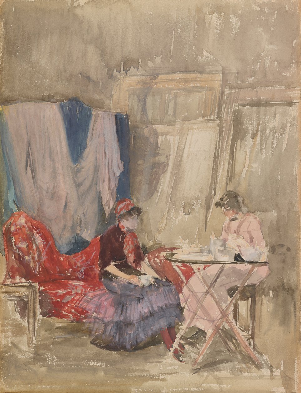 Anteckning i rosa och lila - Studion, 1883-1884. av James Abbott McNeill Whistler