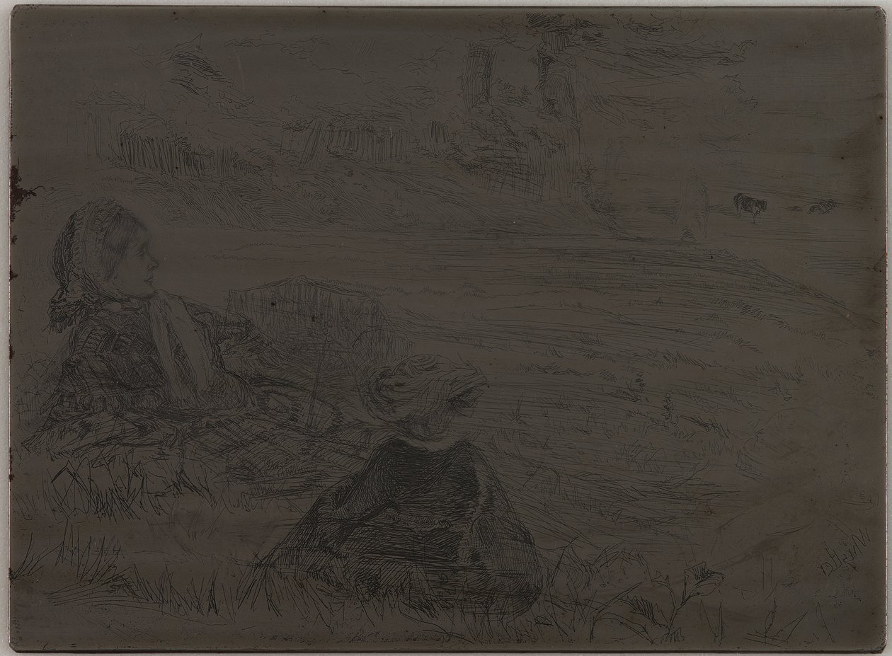 Sköterska och barn, 1859. av James Abbott McNeill Whistler