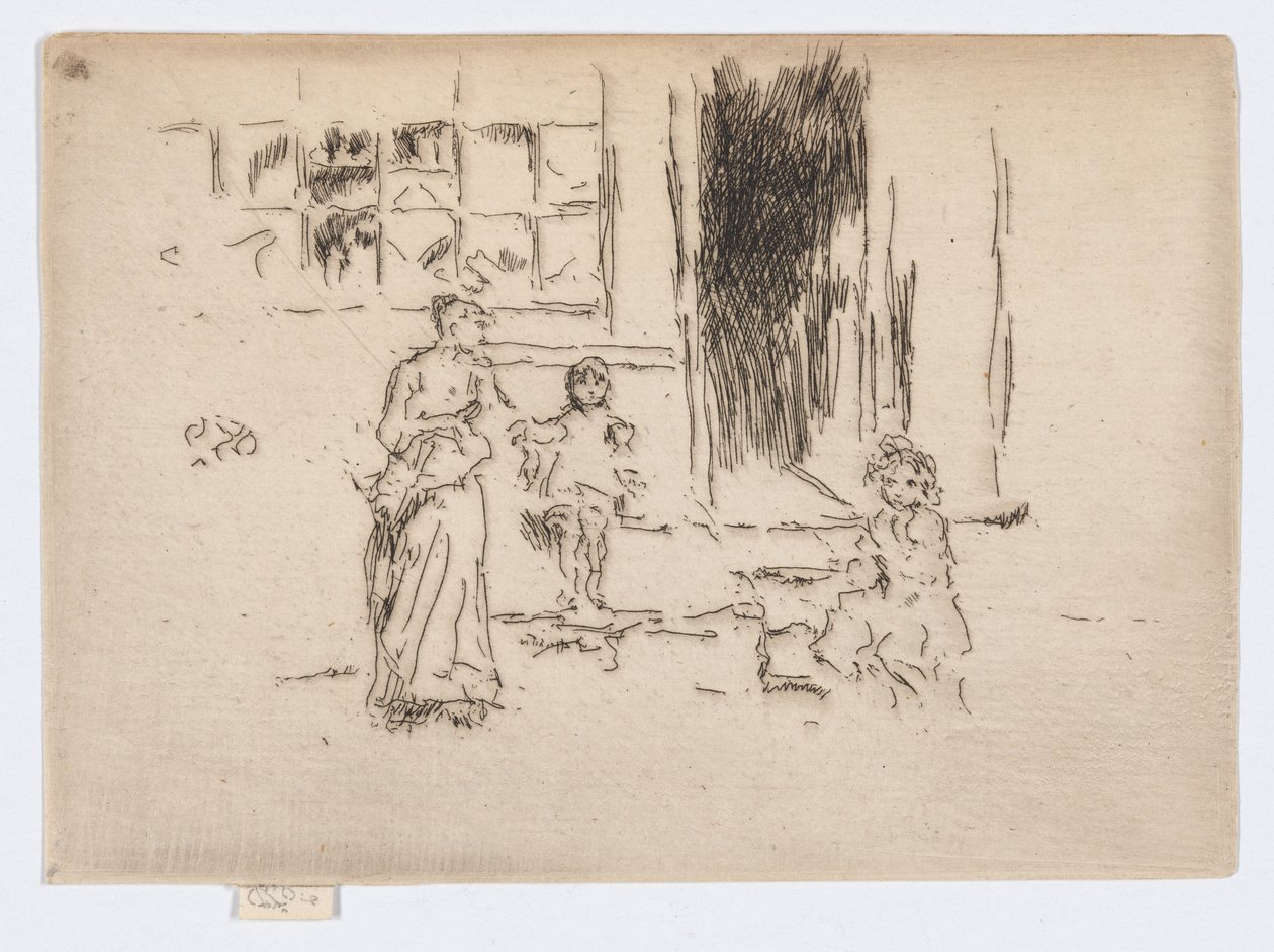 Petticoat Lane, ca 1886-88 (etsning; bläck på papper) av James Abbott McNeill Whistler