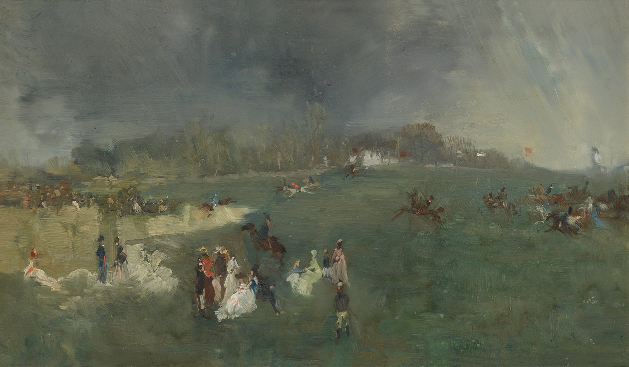 Hästkapplöpning av James Abbott McNeill Whistler