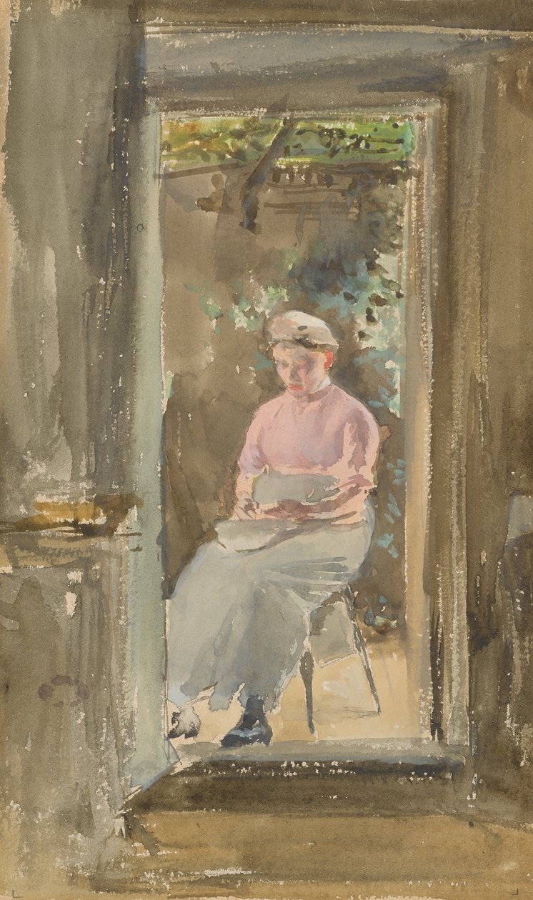 Rosa anteckning - Skalande ärter, 1882-1884. av James Abbott McNeill Whistler