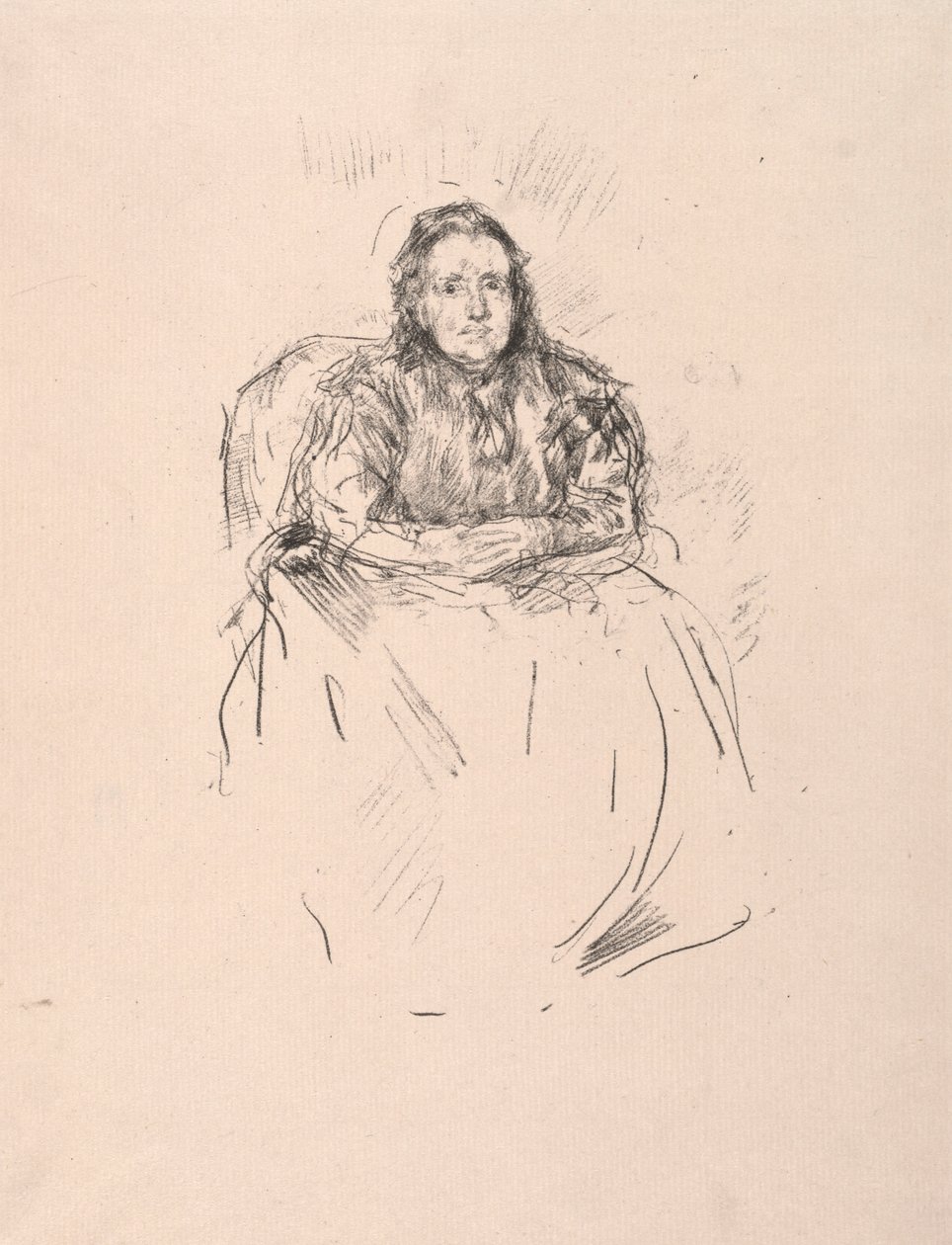 Porträttstudie - Mrs. Phillip, 1896. av James Abbott McNeill Whistler