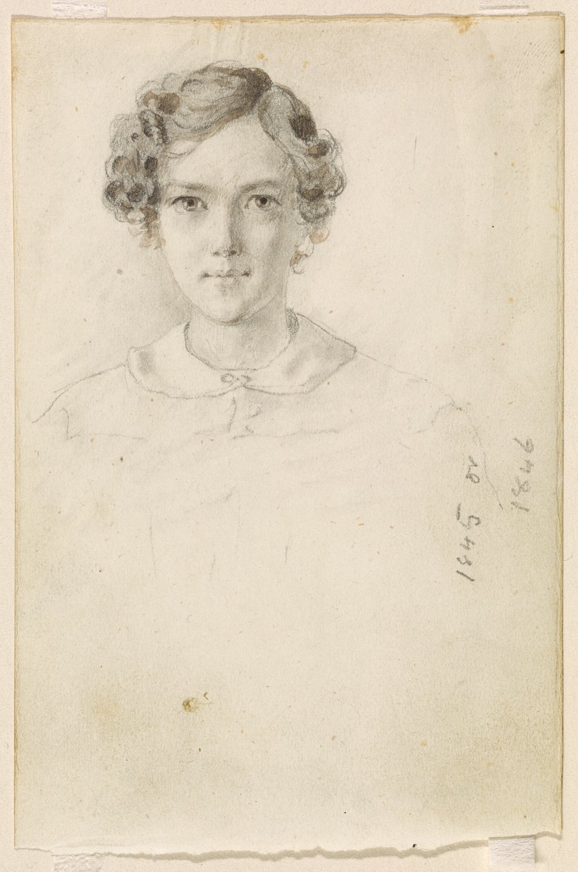 Porträtt av Whistler, 1845 eller 1846. av James Abbott McNeill Whistler