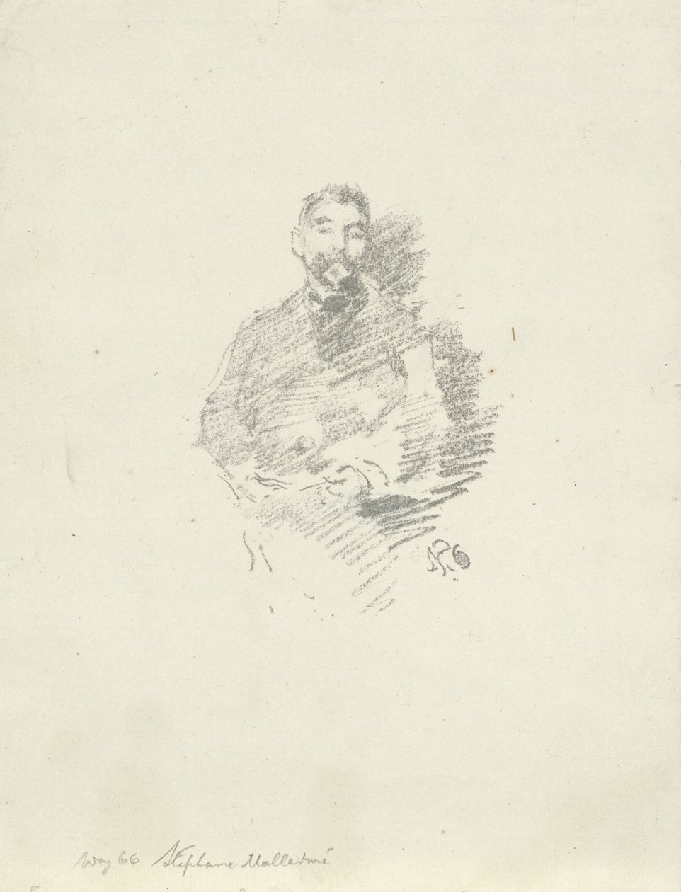 Porträtt av Stéphane Mallarmé av James Abbott McNeill Whistler