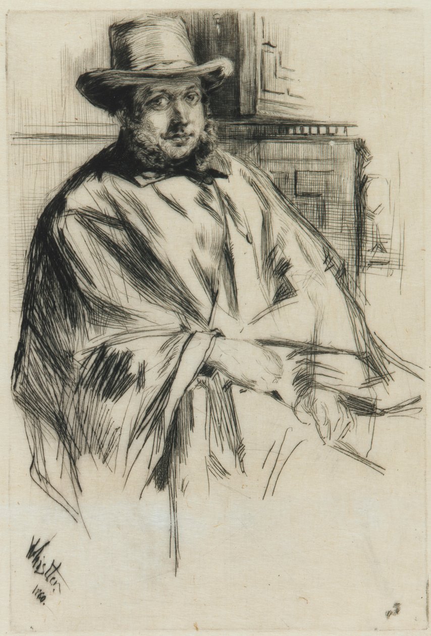 Porträtt av en man, av James Abbott McNeill Whistler