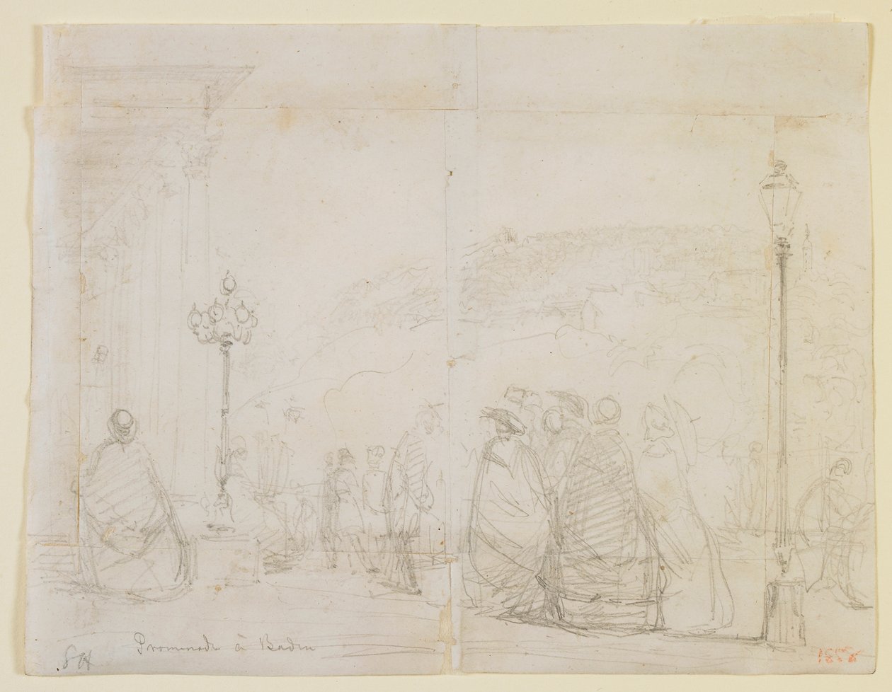 Walk in Baden, 1858. av James Abbott McNeill Whistler