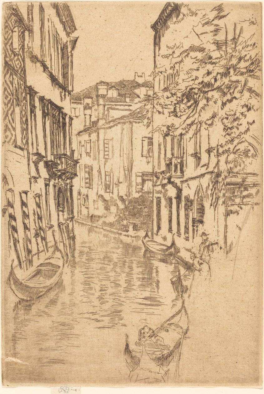 Stilla kanal, 1880. av James Abbott McNeill Whistler