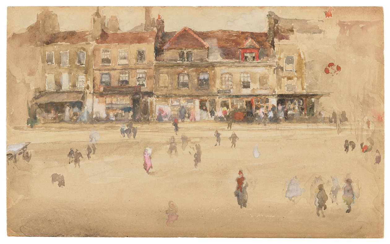 Röd och brun-Hoxton av James Abbott McNeill Whistler