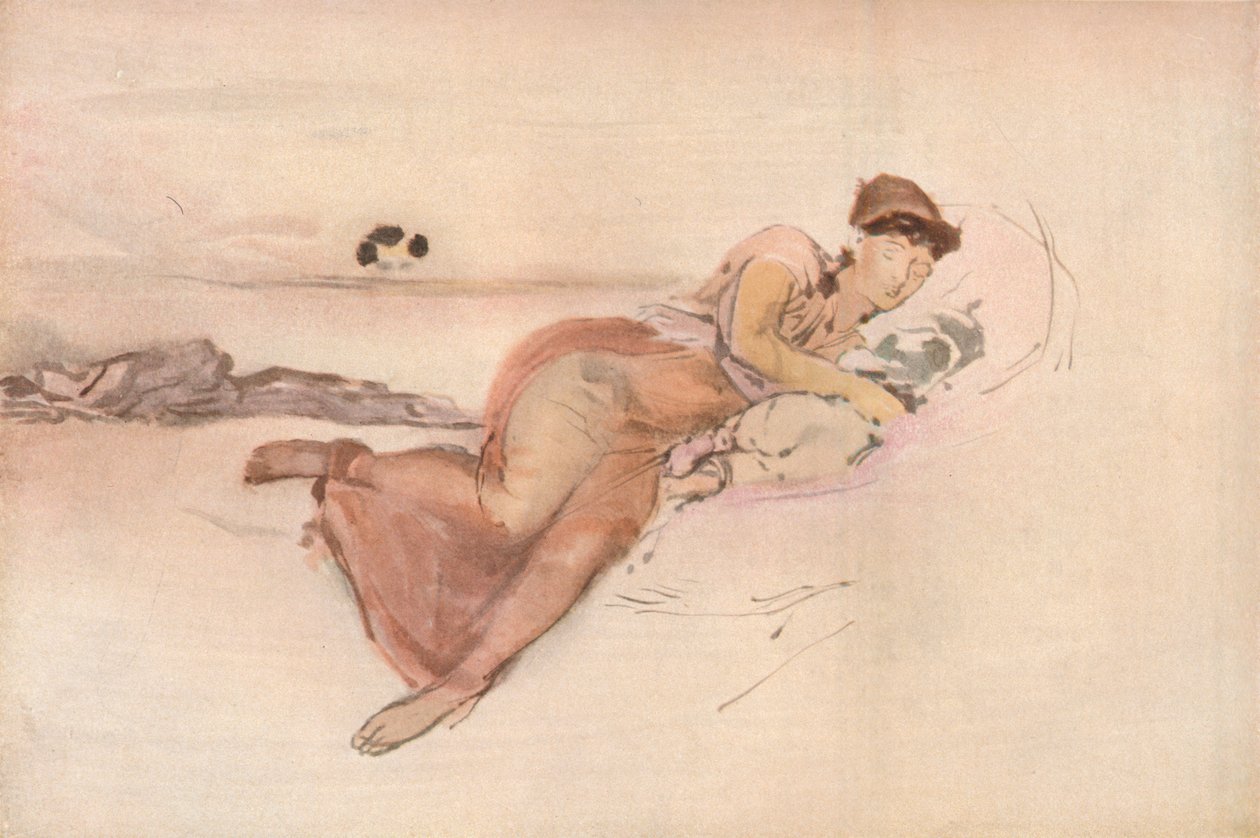 Rose and Pink, Mothers Siesta, c1875 av James Abbott McNeill Whistler