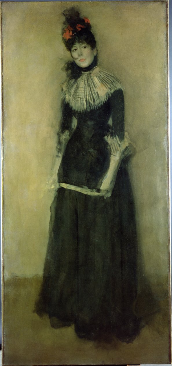 Rosa och silver: La Jolie Mutine, c.1890 av James Abbott McNeill Whistler