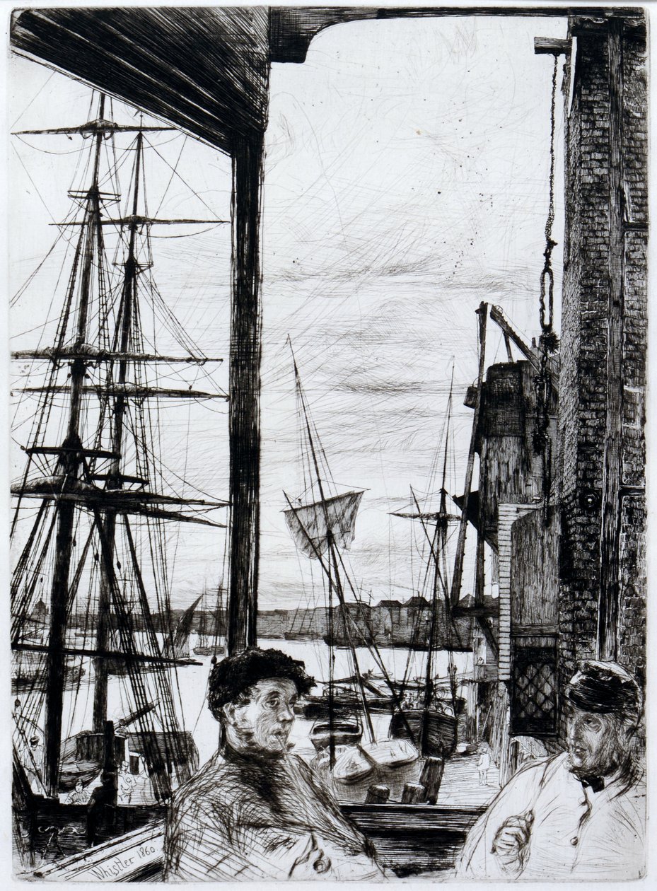 Rotherhithe (eller Wapping) av James Abbott McNeill Whistler