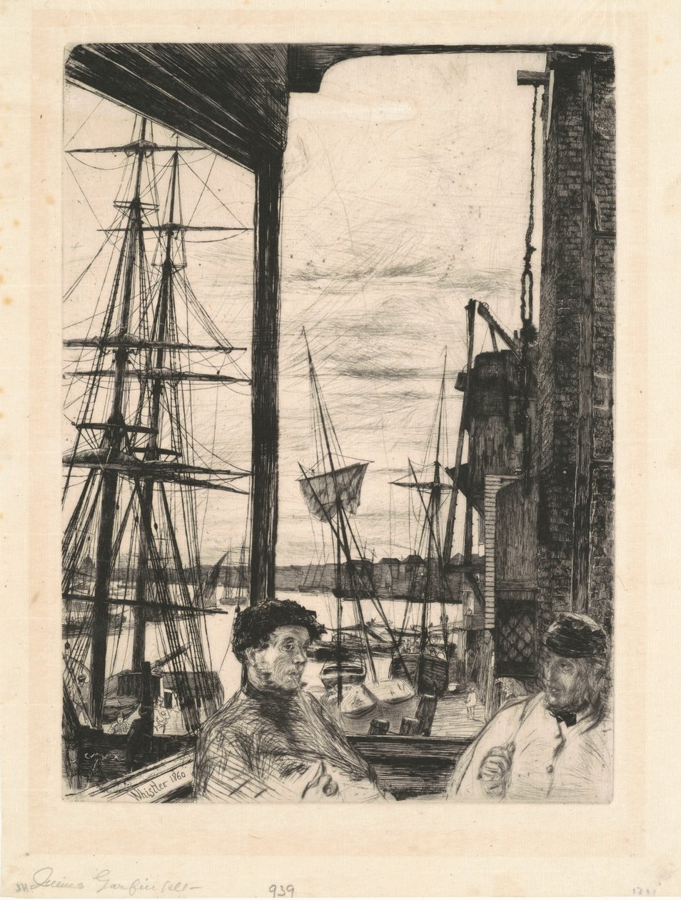 Rotherhithe, 1860. av James Abbott McNeill Whistler