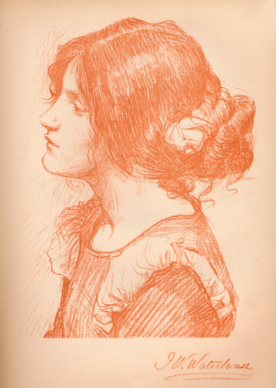 Skiss av en kvinna c1885, 1896 av James Abbott McNeill Whistler
