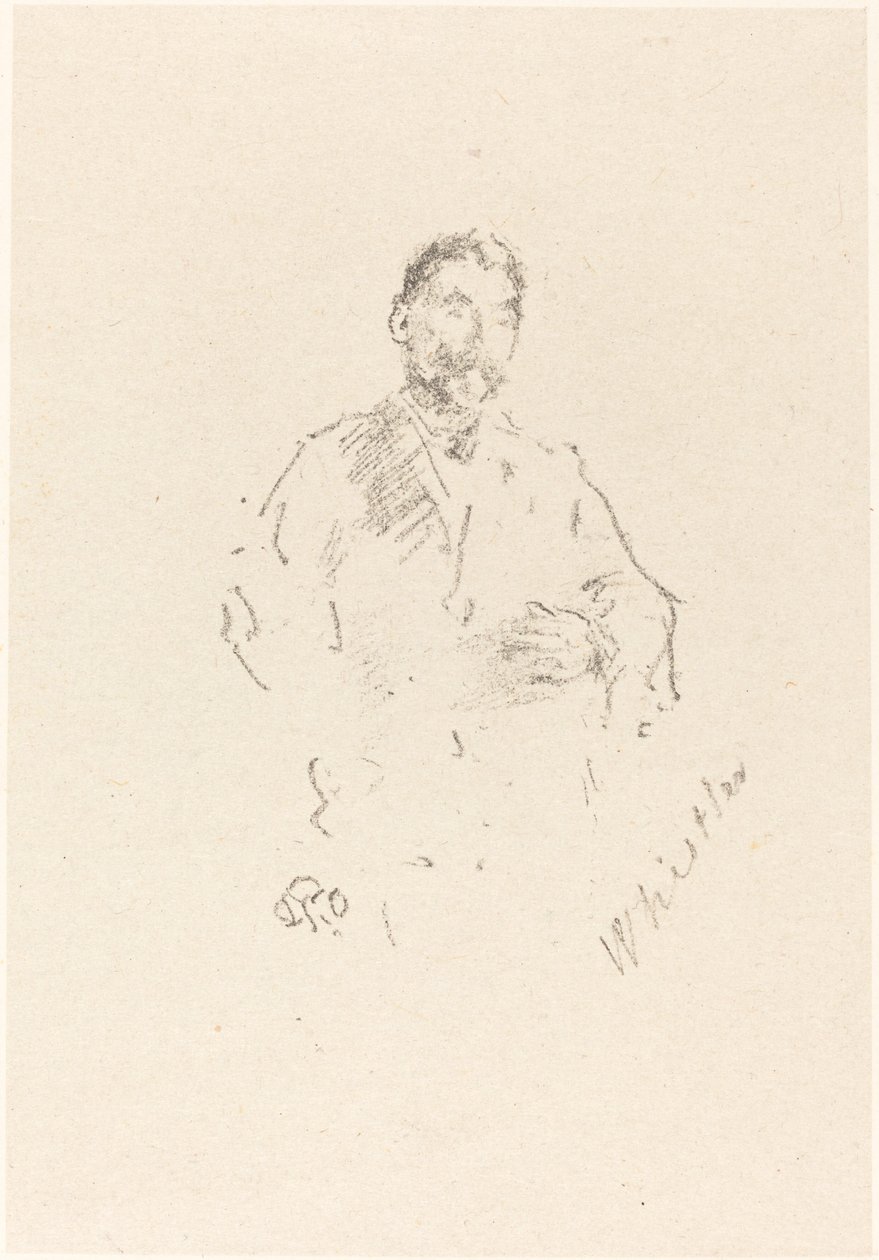 Stéphane Mallarmé, nr 2, 1892. av James Abbott McNeill Whistler