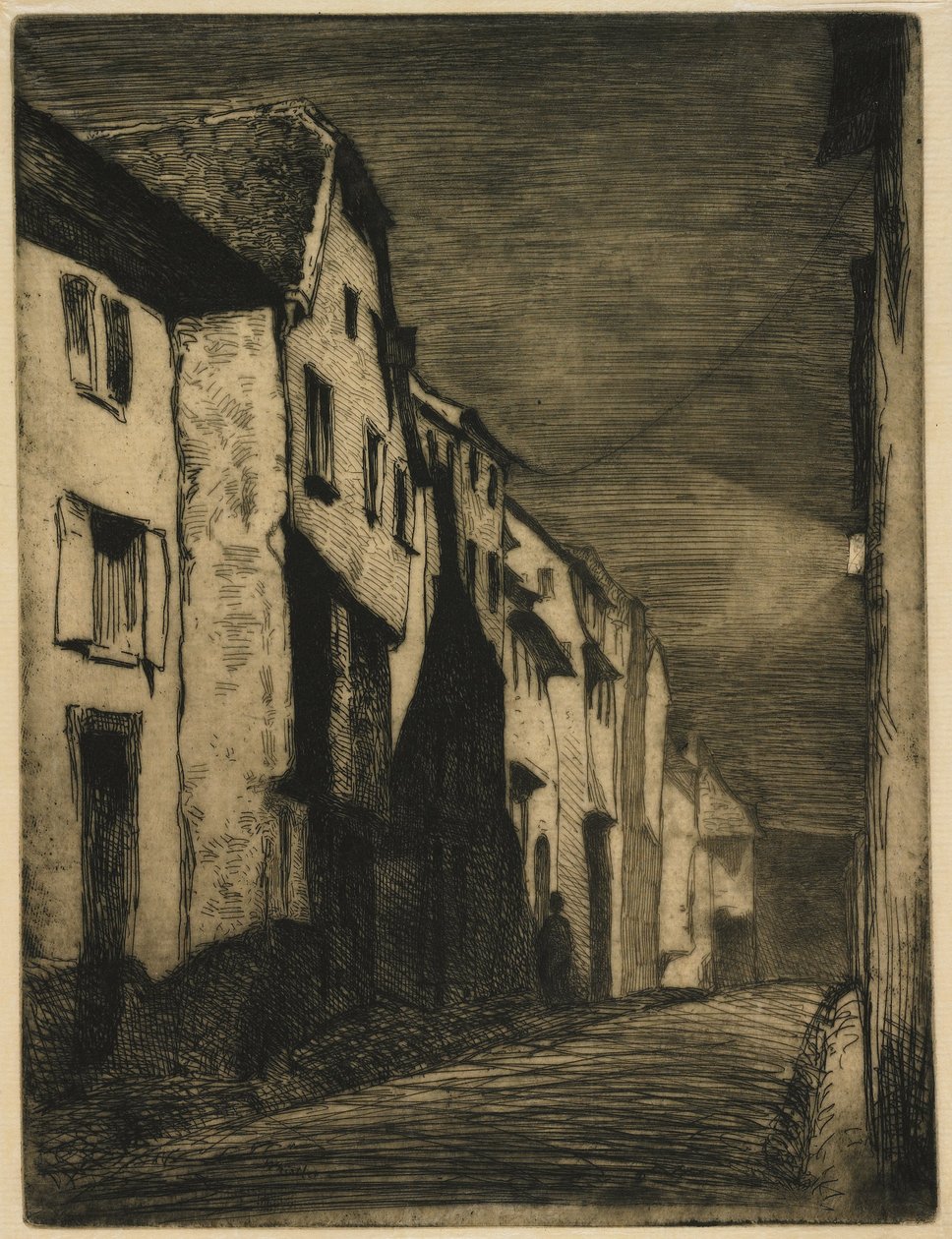 Gatan i Saverne av James Abbott McNeill Whistler