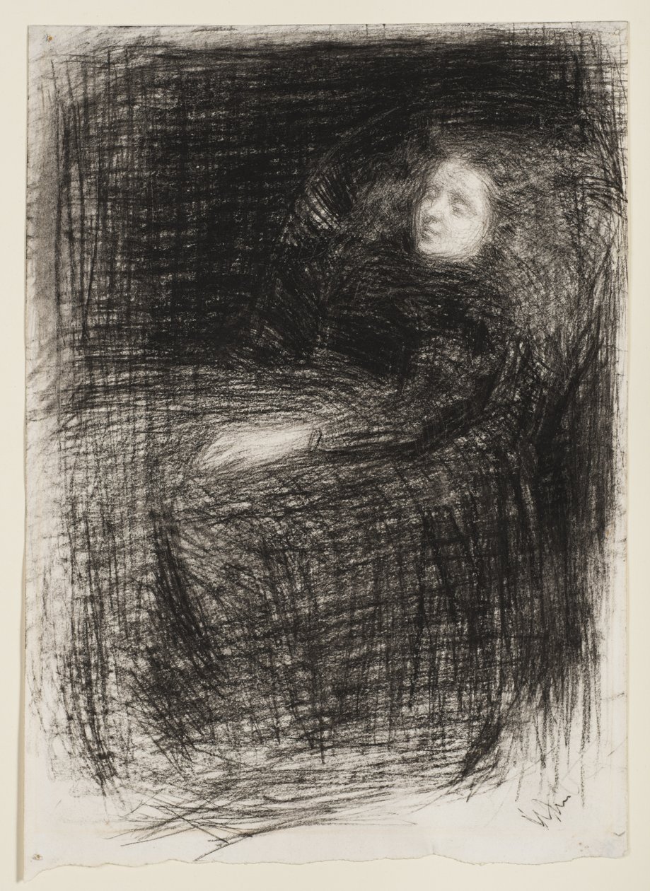 Studie för "The Sleeper", 1863 av James Abbott McNeill Whistler