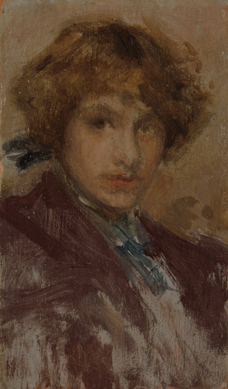 Studie av en flickas huvud och axlar, 189697. av James Abbott McNeill Whistler