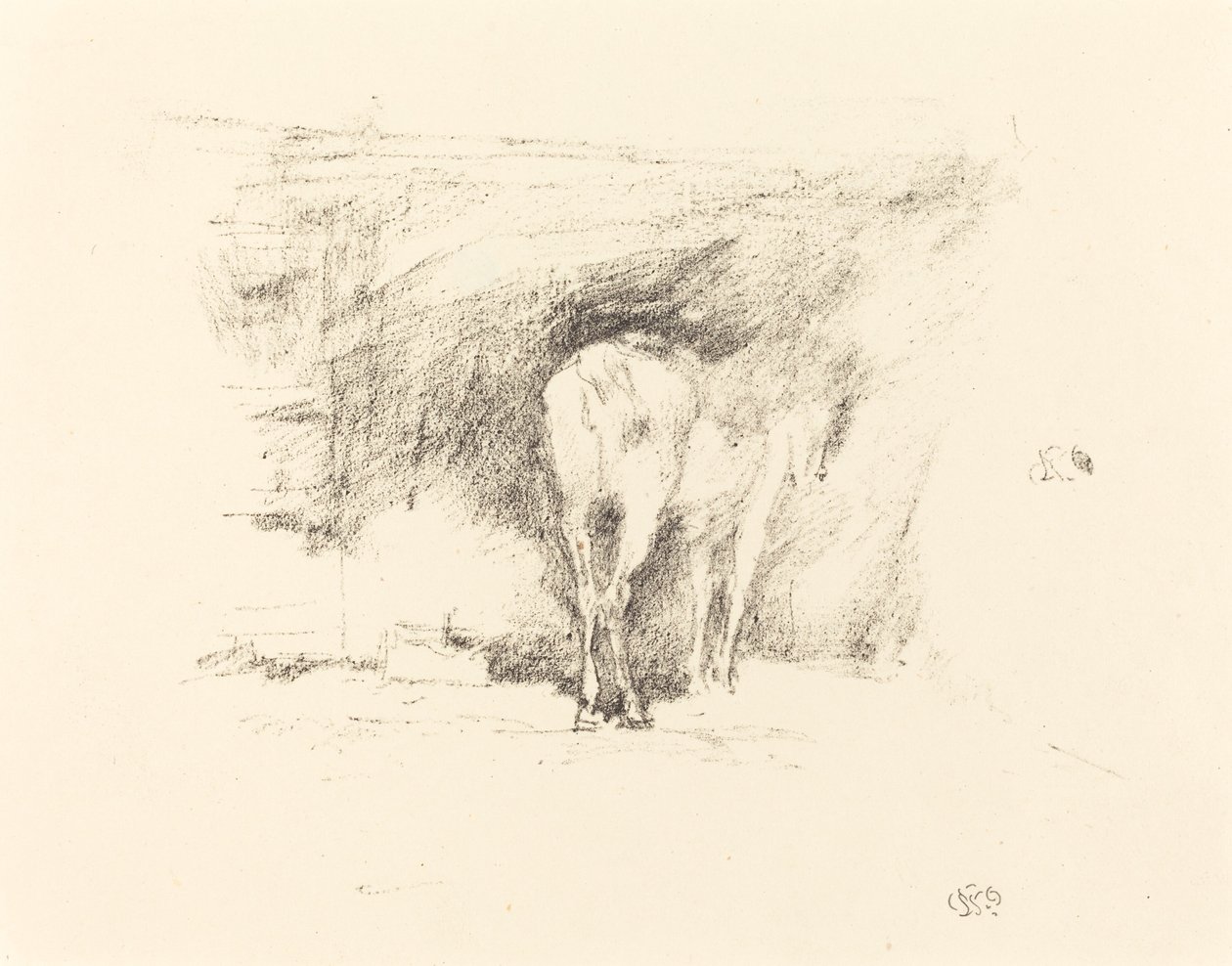 Studie av en häst, 1895. av James Abbott McNeill Whistler