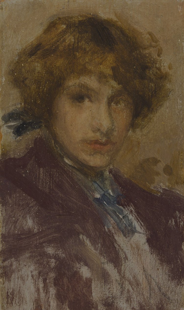 Studie av en ung flickas huvud och axlar av James Abbott McNeill Whistler