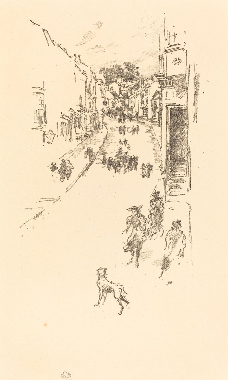 Söndag, Lyme Regis, 1895. av James Abbott McNeill Whistler