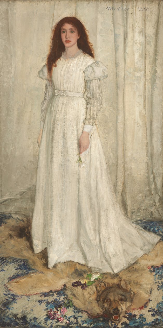 Symfoni i vitt, nr 1: The White Girl, 1862. av James Abbott McNeill Whistler
