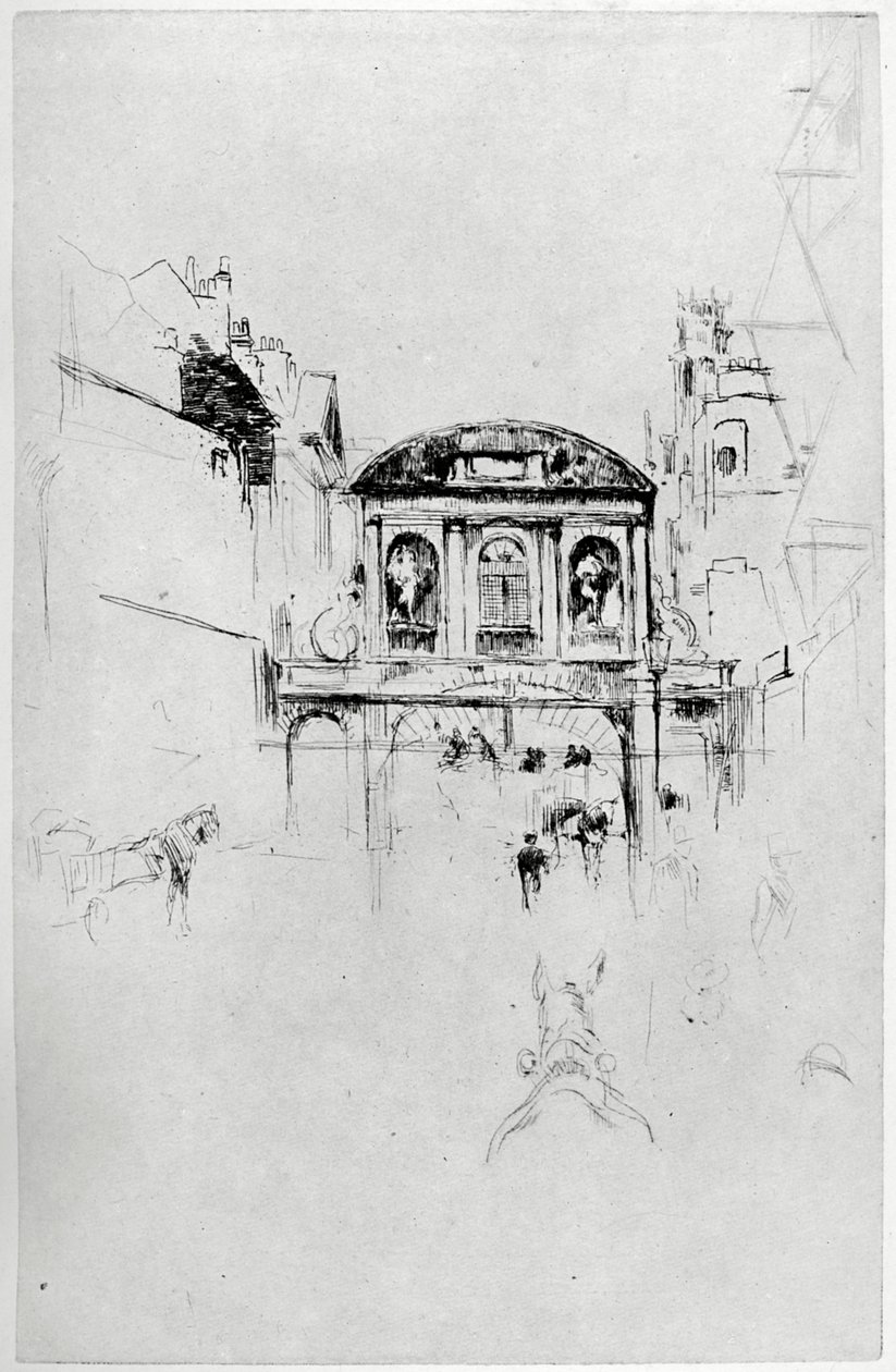 Temple Bar, 1800-talet 1904. av James Abbott McNeill Whistler