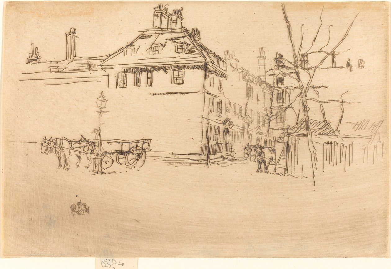 Tempel, c. 18801881. av James Abbott McNeill Whistler
