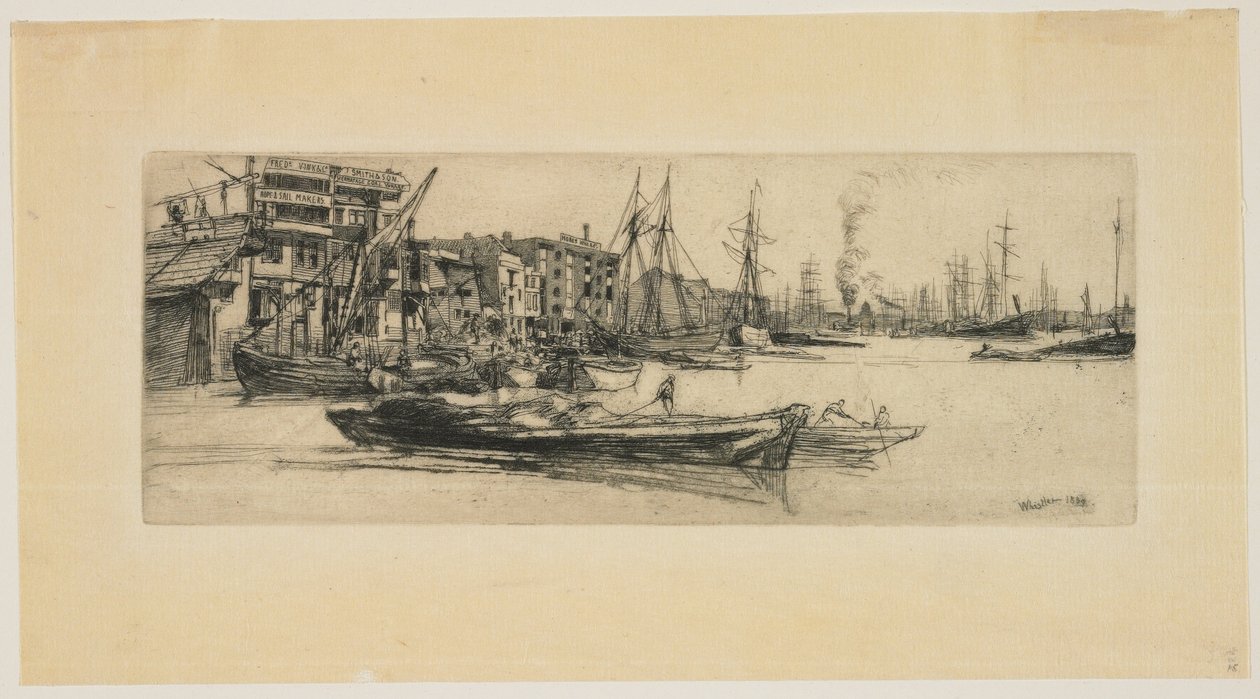 Thames-lagren av James Abbott McNeill Whistler