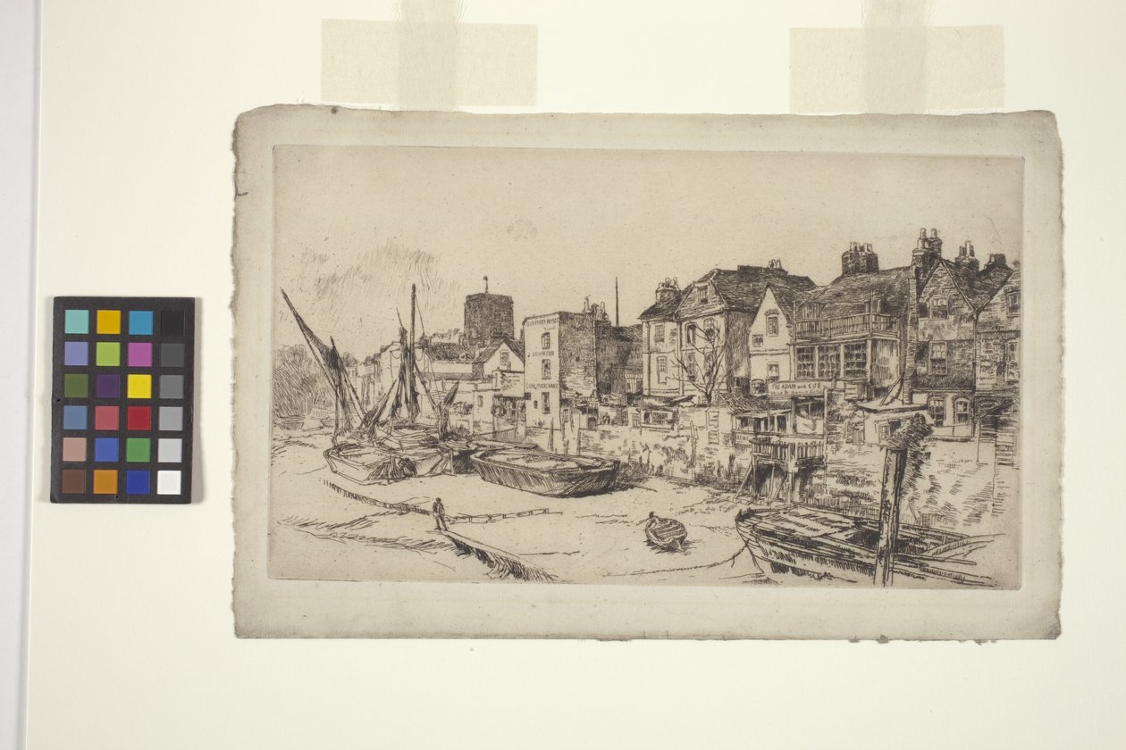 "Adam och Eva", Old Chelsea (etsning) av James Abbott McNeill Whistler