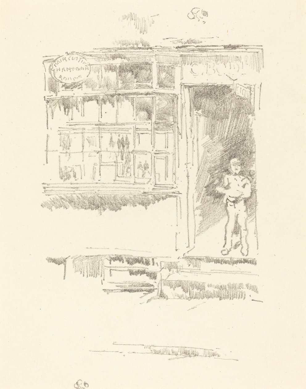 Frisörsalongen i Mews, 1896. av James Abbott McNeill Whistler