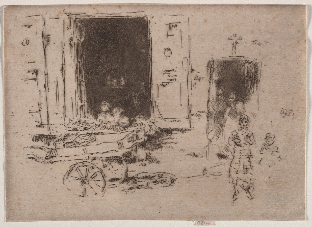 The Barrow, Bryssel. av James Abbott McNeill Whistler