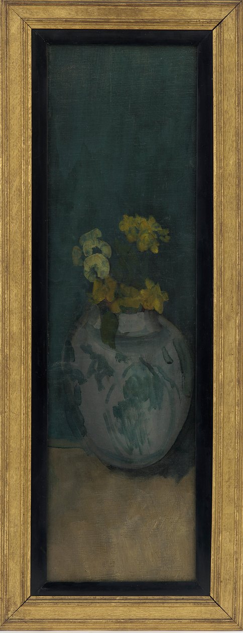 The Blue Girl-fragment: Yellow and Blue, 1872-1876. av James Abbott McNeill Whistler