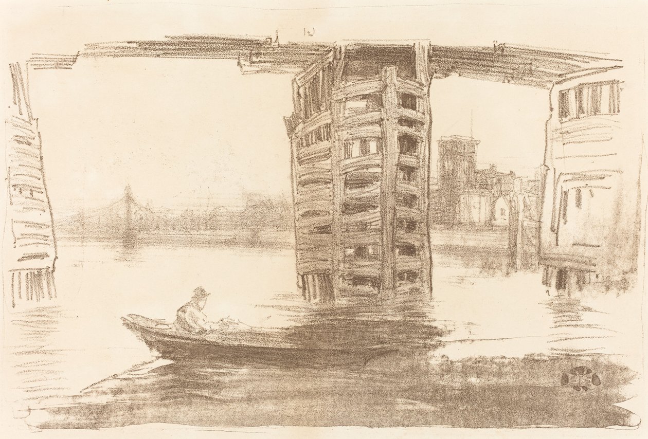 Den breda bron, 1878. av James Abbott McNeill Whistler