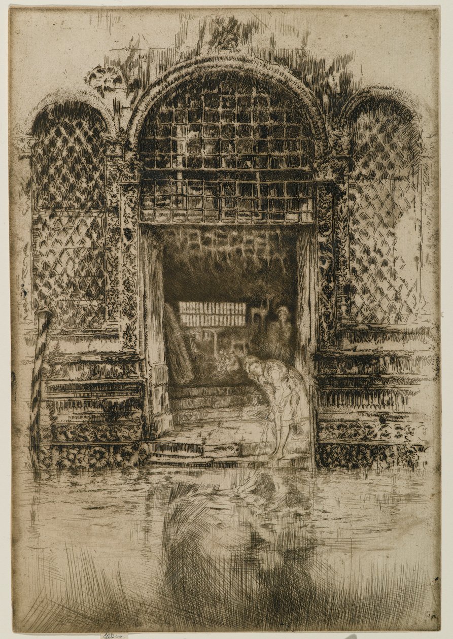The Doorway, 1880 (etsning och torrnål på papper) av James Abbott McNeill Whistler