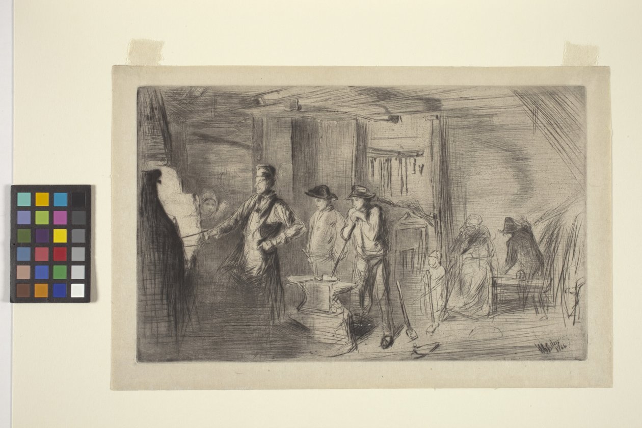 Smedjan (torrnål) av James Abbott McNeill Whistler