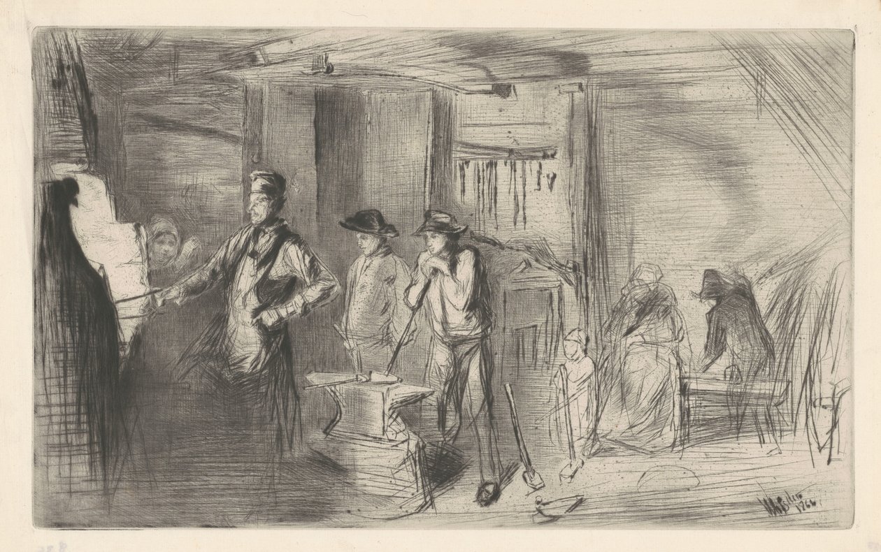 Smedjan, 1861. av James Abbott McNeill Whistler