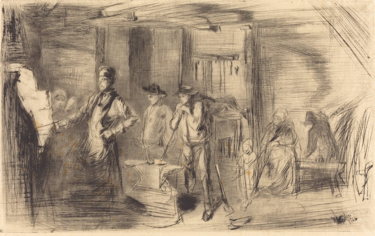 Smedjan, 1861. av James Abbott McNeill Whistler