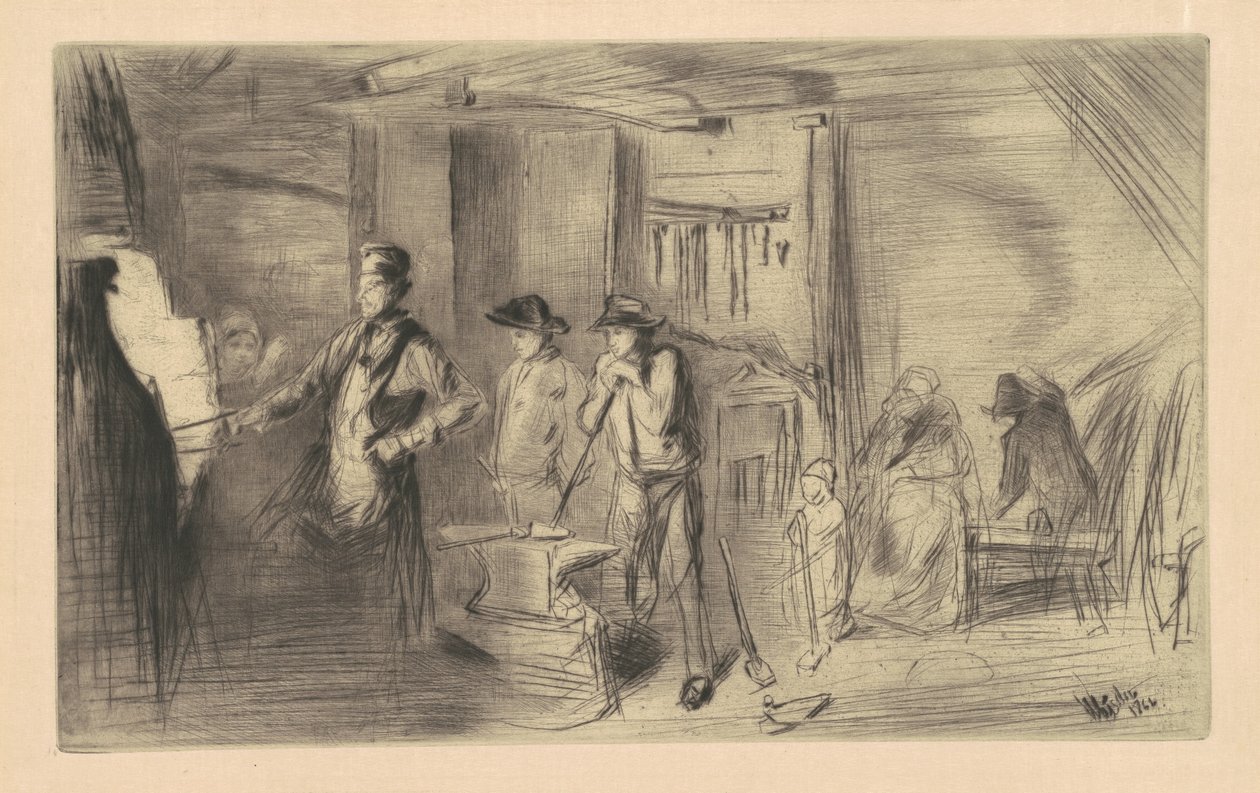 Smedjan, 1861. av James Abbott McNeill Whistler