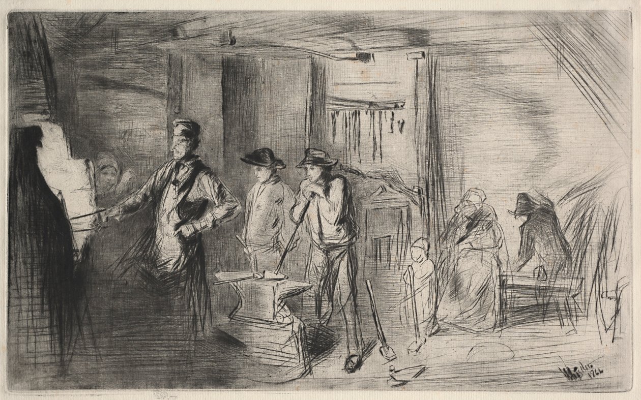 Smedjan, 1862. av James Abbott McNeill Whistler
