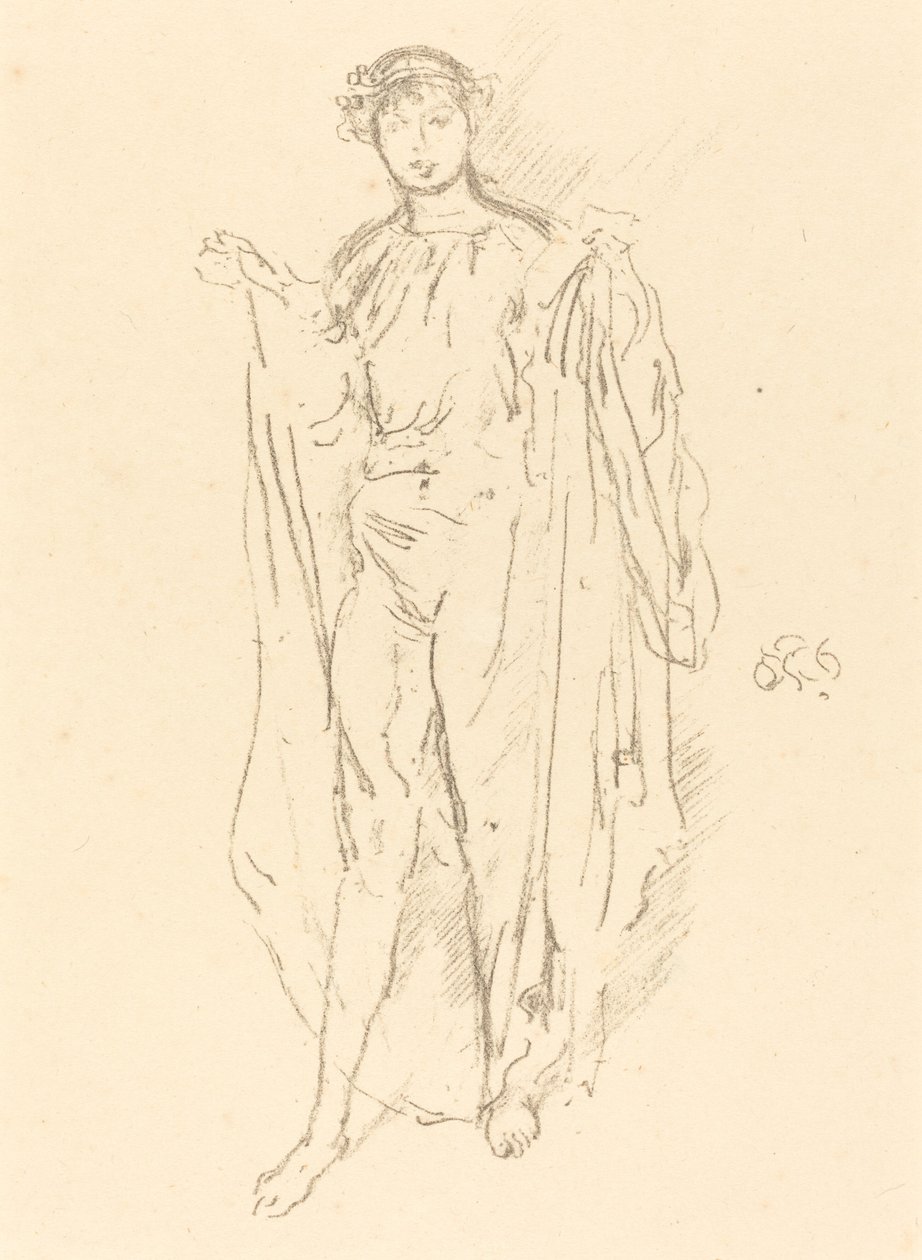 Flickan, c. 1891. av James Abbott McNeill Whistler