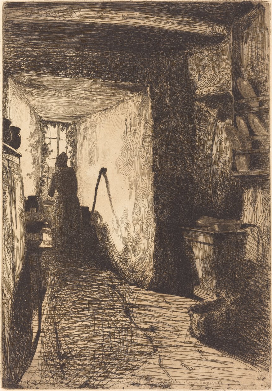Köket, 1858. av James Abbott McNeill Whistler