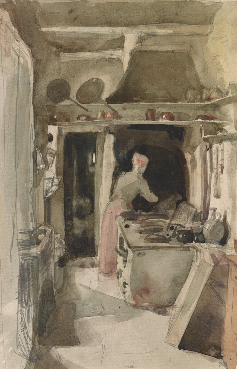 Köket, 1858. av James Abbott McNeill Whistler