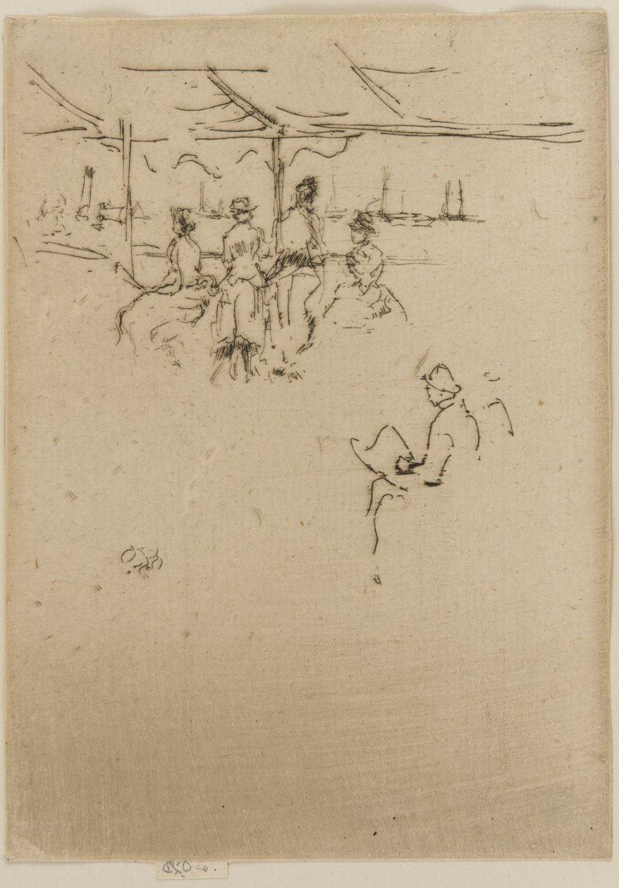 Landstigningsplatsen, kor, 1887. av James Abbott McNeill Whistler