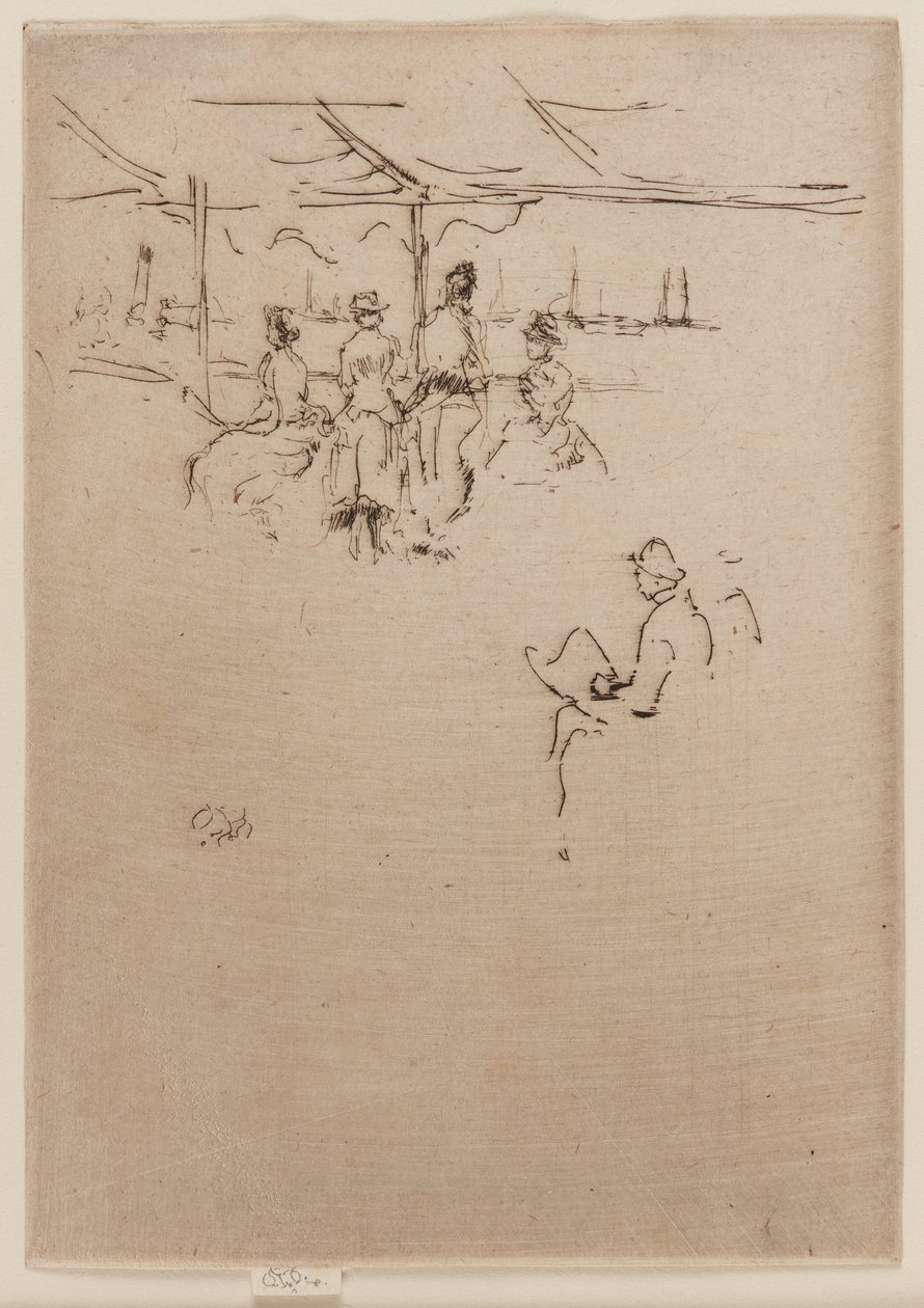 Landstigningsplatsen, kor, 1887. av James Abbott McNeill Whistler