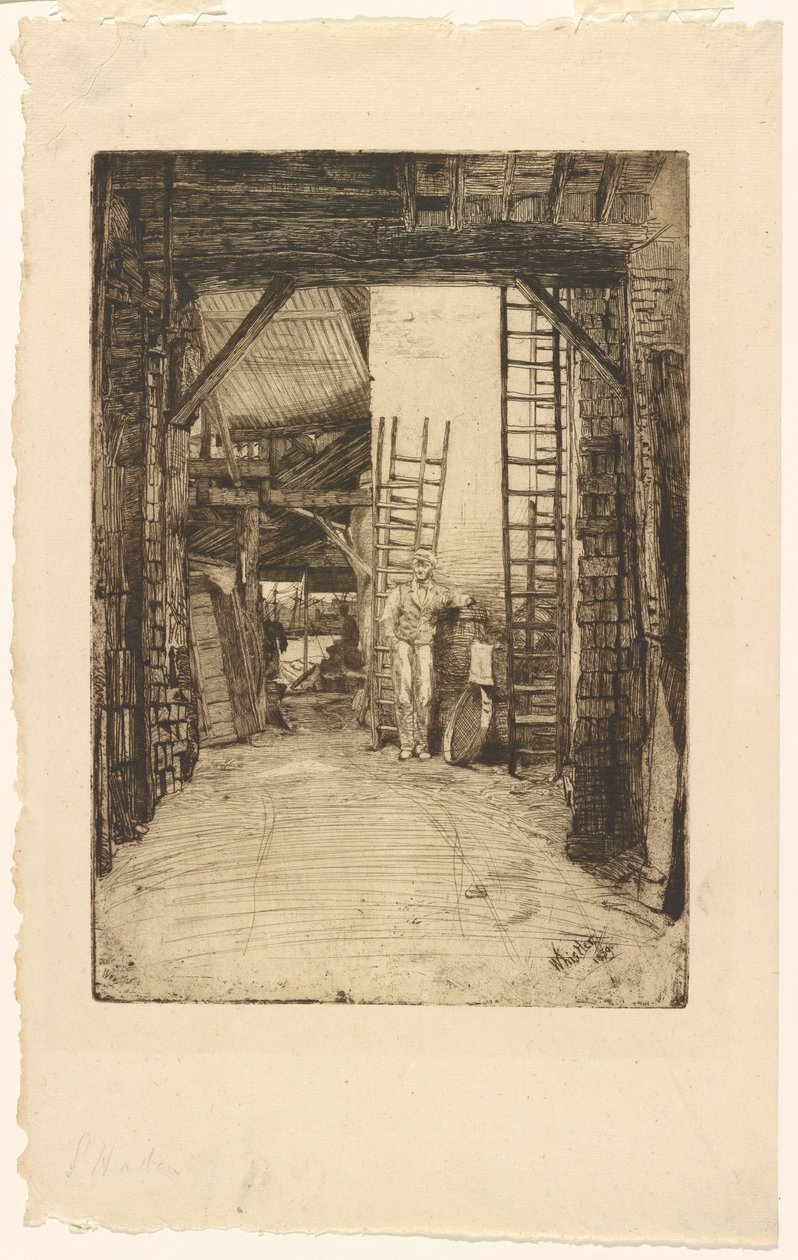 Kalkbrännaren, 1859. av James Abbott McNeill Whistler