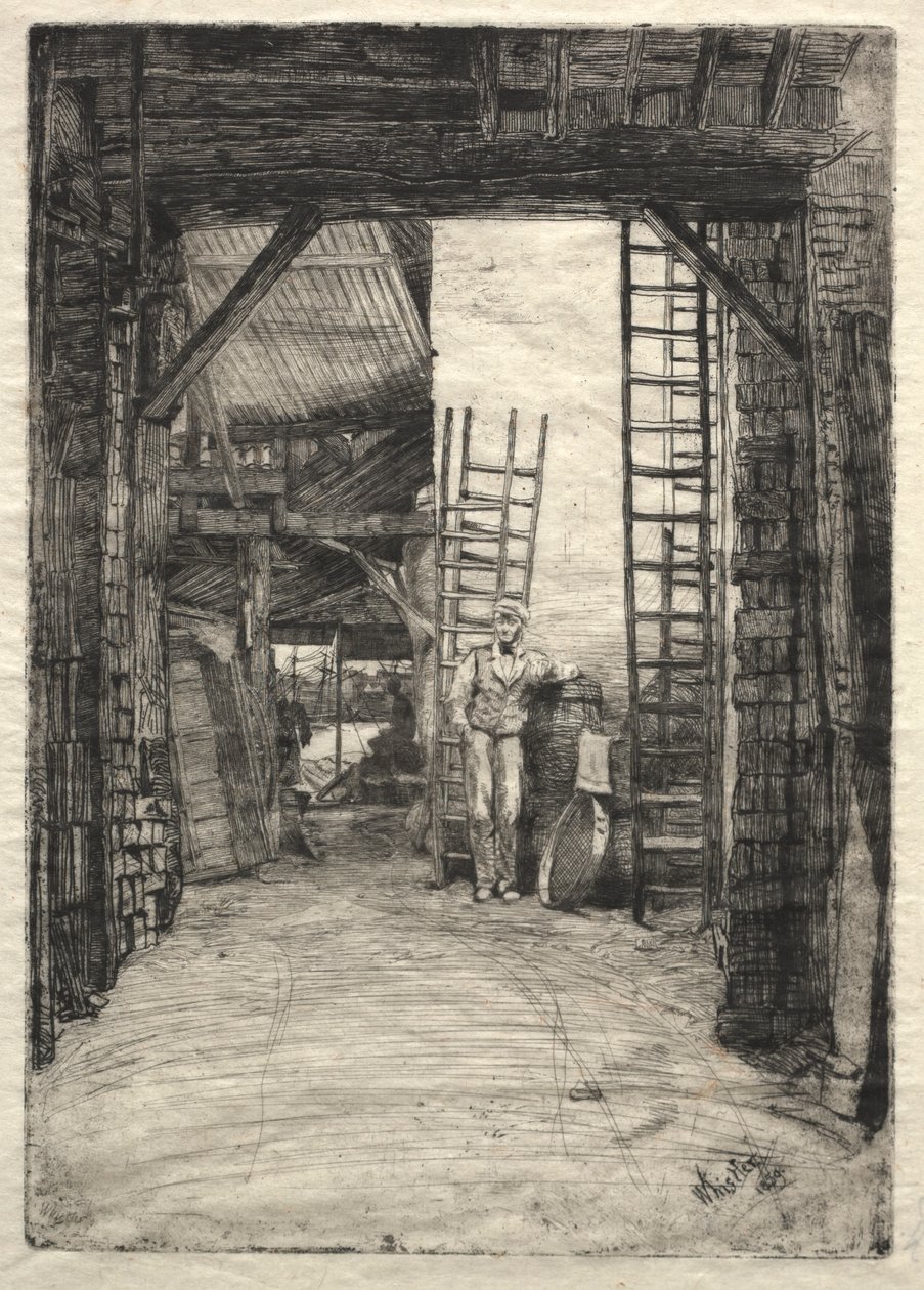 Kalkbrännaren, 1859. av James Abbott McNeill Whistler