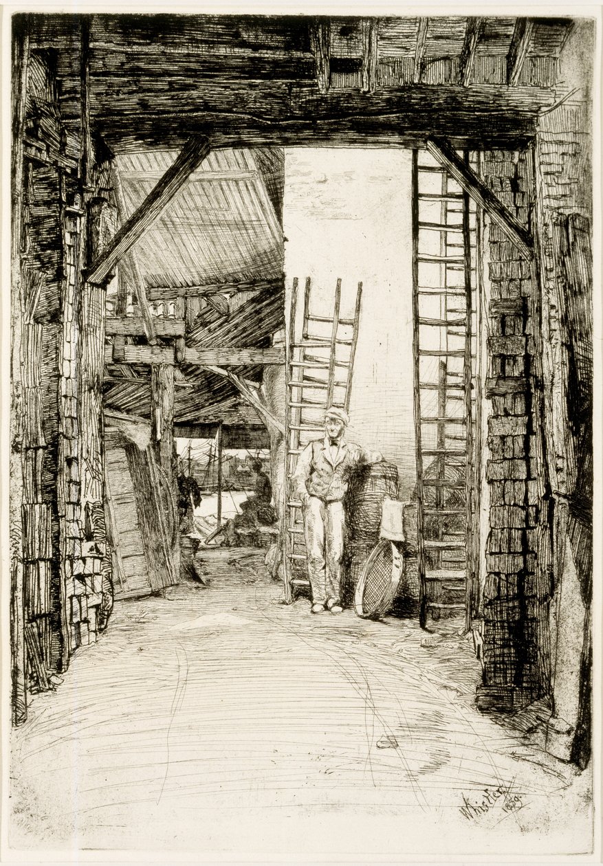 The Lime Burner, 1859 (etsning och torrnål) av James Abbott McNeill Whistler