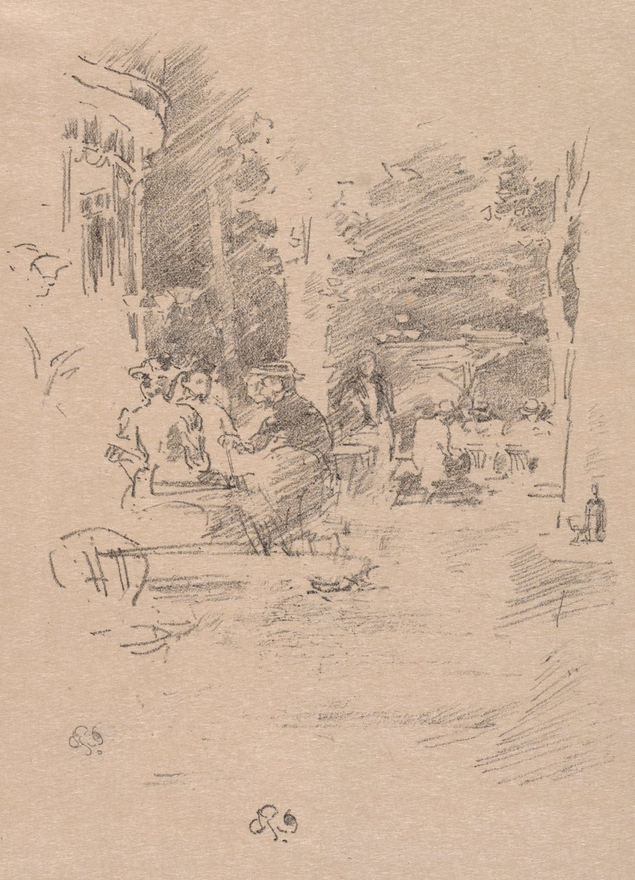 Det lilla kaféet i skogen, 1894. av James Abbott McNeill Whistler