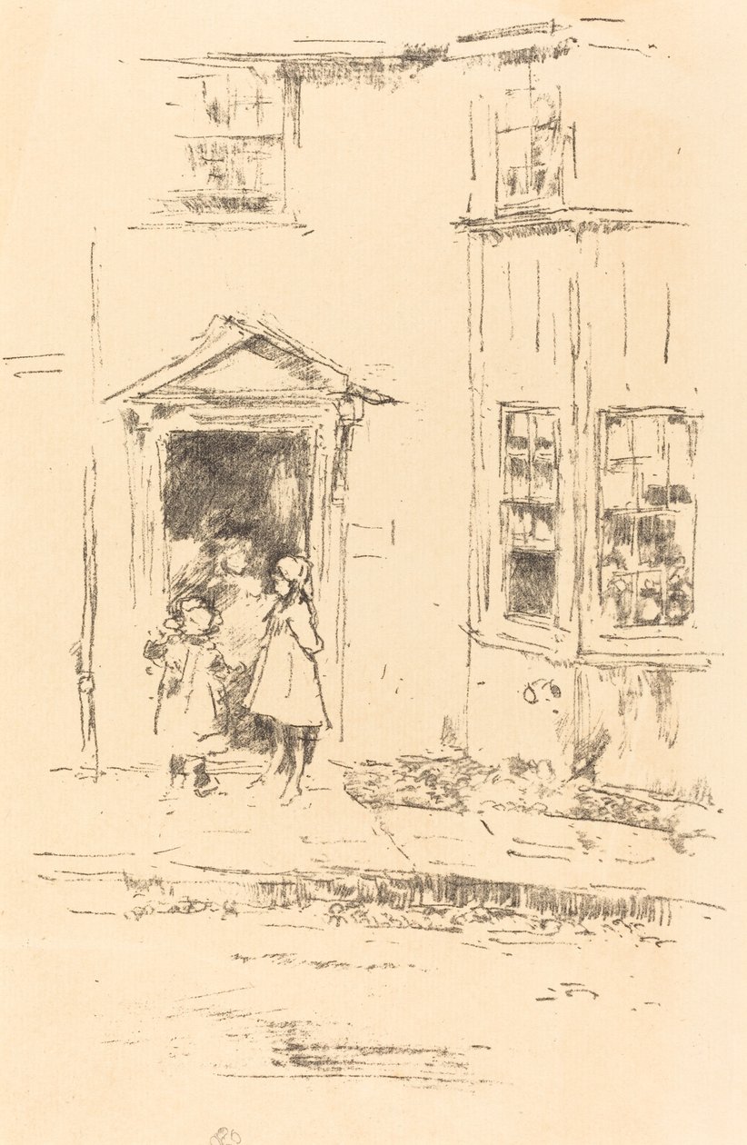 The Little Doorway, Lyme Regis, 1895. av James Abbott McNeill Whistler